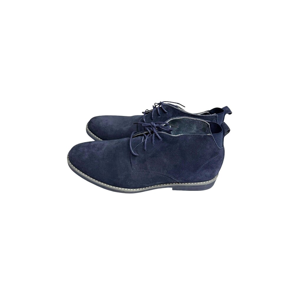 Bruno Marc Chukka Boots Shoes Loafers Suede Men Navy Blue 13